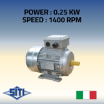 Three phase motor- 4 POLES - 0.25 KW- SITI