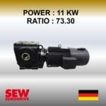 Bevel-helical Gearmotors- KVZ107 DRN160M4/TF/V- SEW